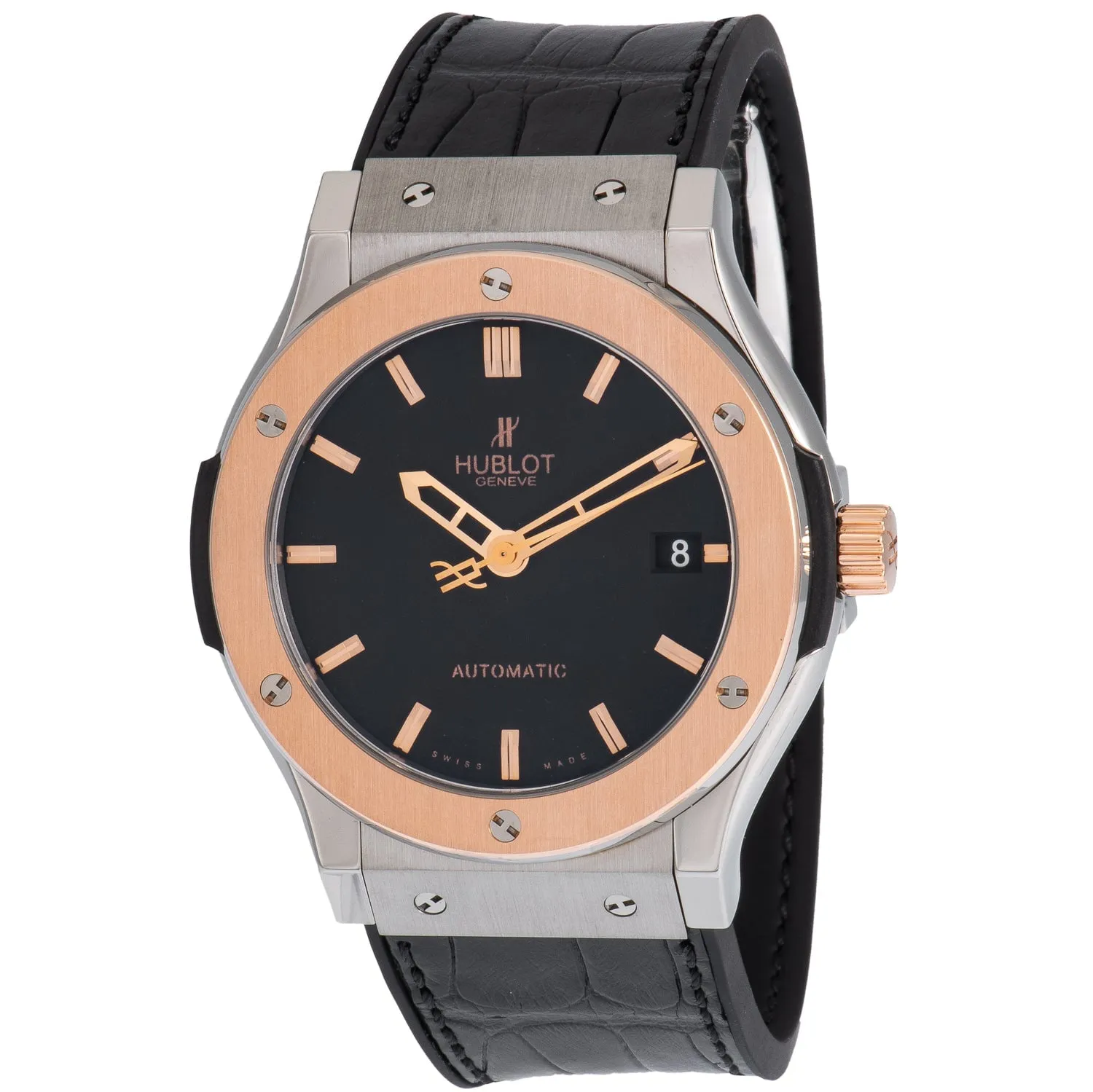 Hublot Classic Fusion Titanium Rose Gold Bezel Automatic Men's Watch 511.NO.1180.LR sold by Your Watch
