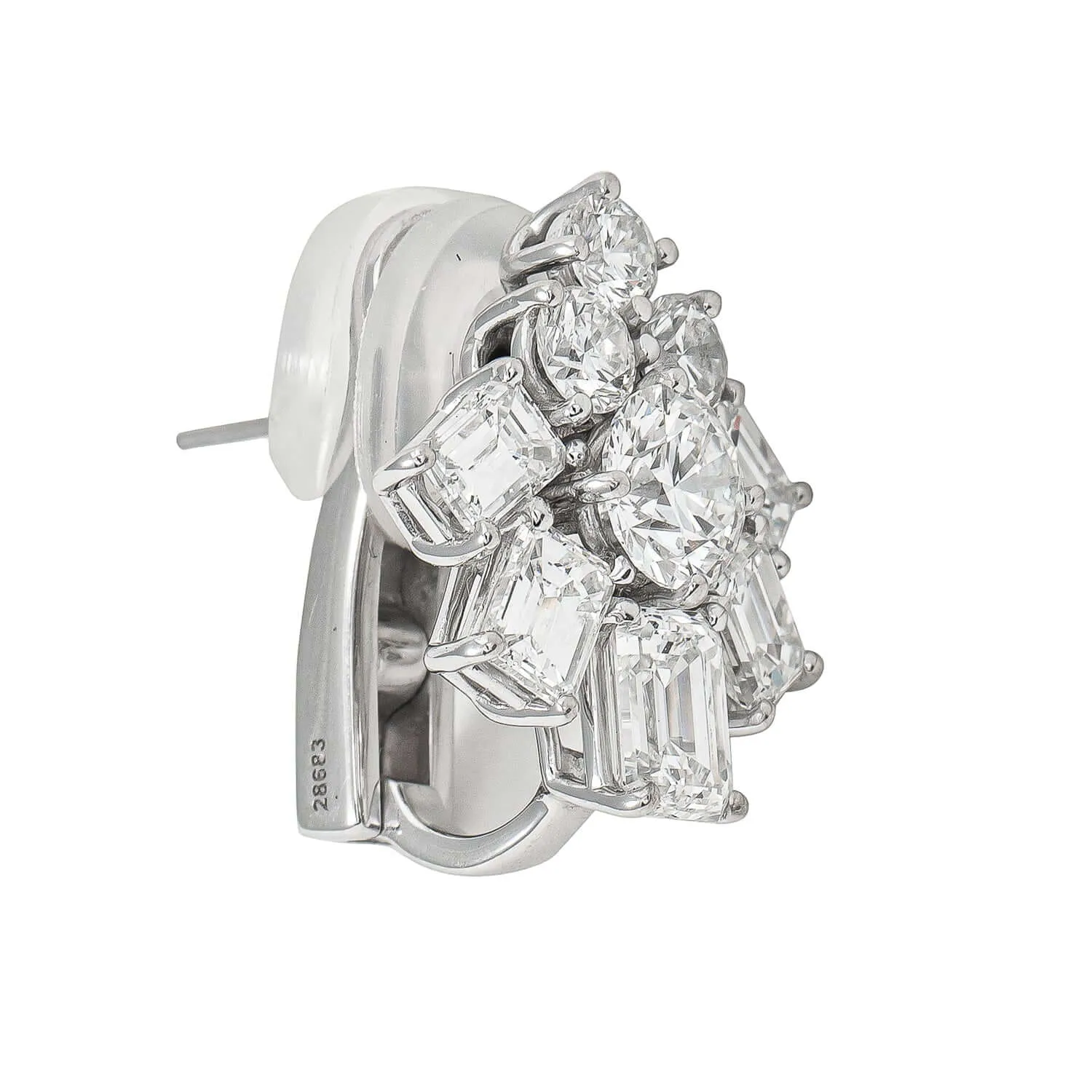 Graff Emerald Cut and Round Diamonds in Platinum and White Gold sold by Your Watch product image thumbnail 3