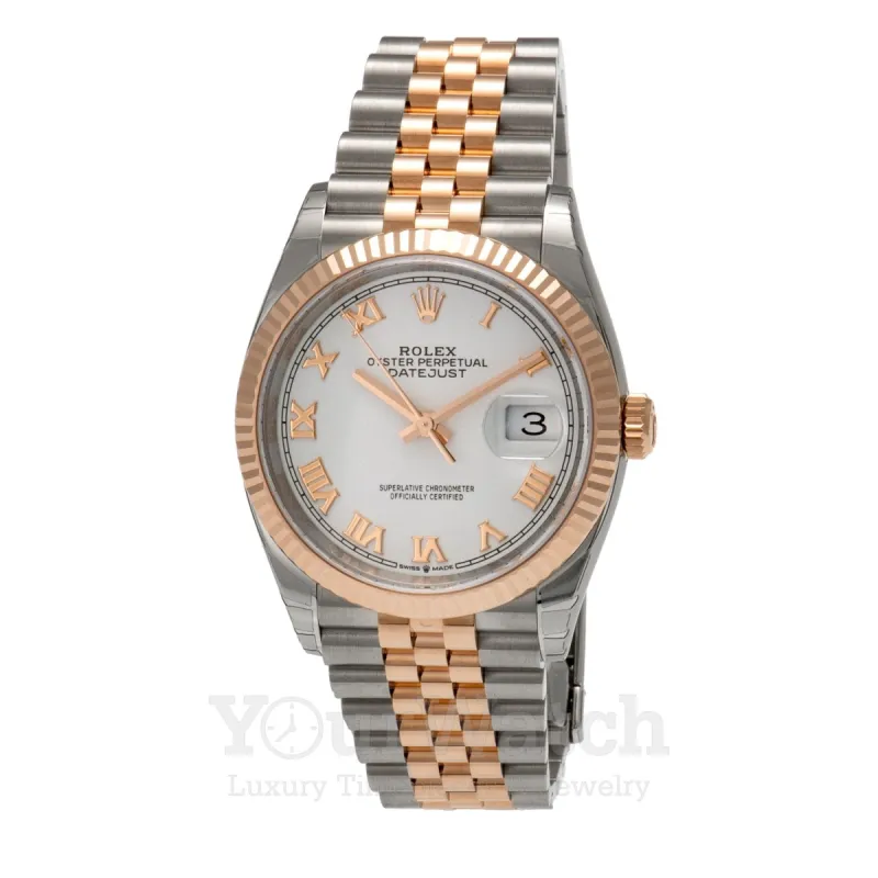 Rolex Datejust Everose Gold Two Tone Bracelet 36mm Watch sold by Your Watch