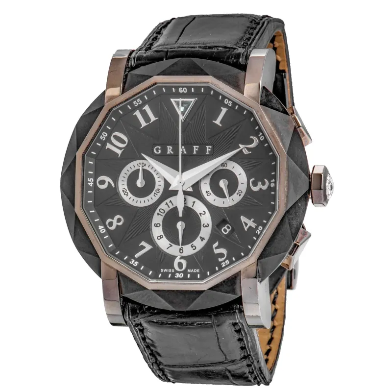 Graff Chronograph Automatic Men's Watch CG45DLCWGB sold by Your Watch