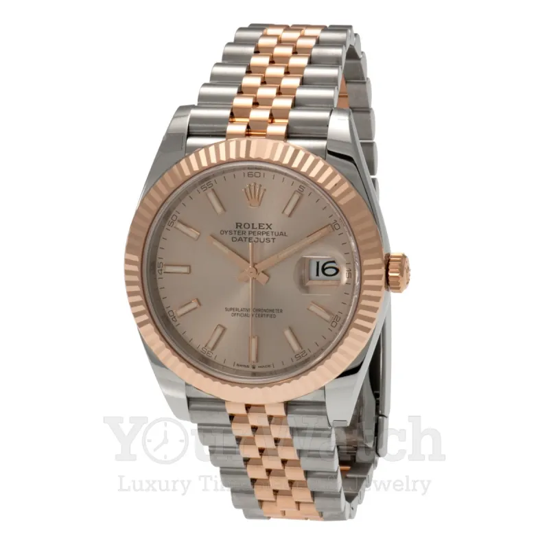 Rolex Datejust Everose Gold Two Tone Bracelet 41mm Men's Watch sold by Your Watch