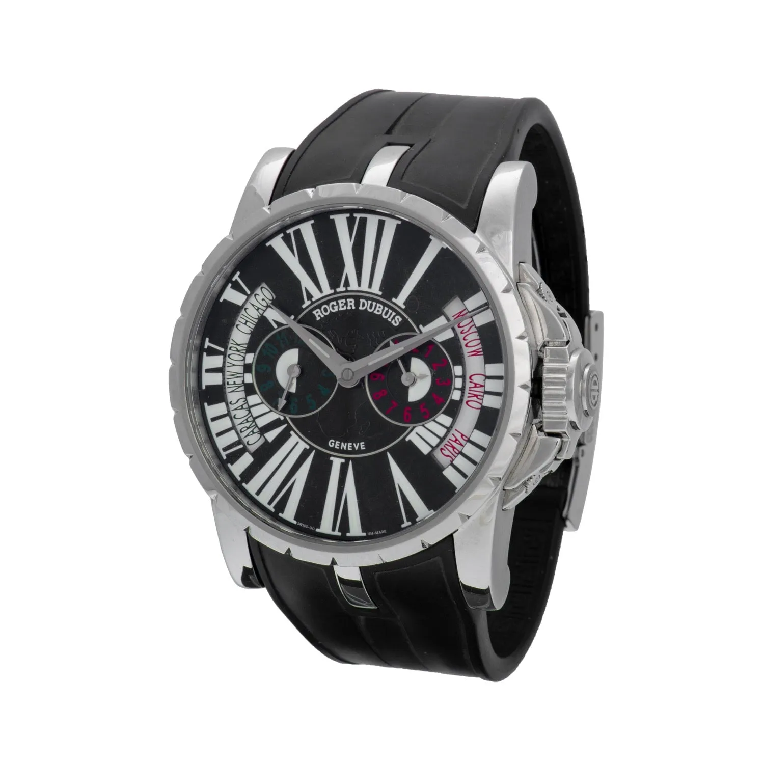 Roger Dubuis Excalibur Triple Time Zone World Time Watch EX45.1448.9.3.7ATT.2 sold by Your Watch