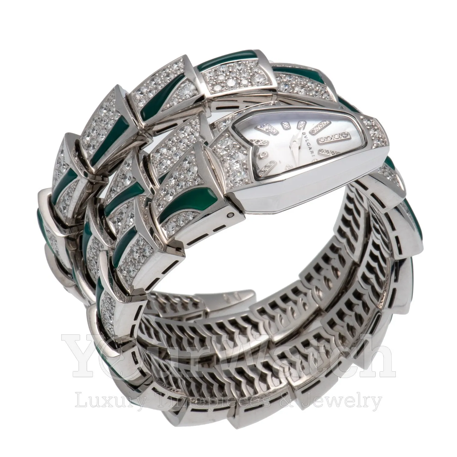 Bvlgari Serpenti 18 Carat White Gold Diamond 26mm Ladies' Watch 102047 sold by Your Watch product image thumbnail 2