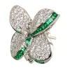 Graff Princess Butterfly Diamond and Emerald Stud Earrings sold by Your Watch