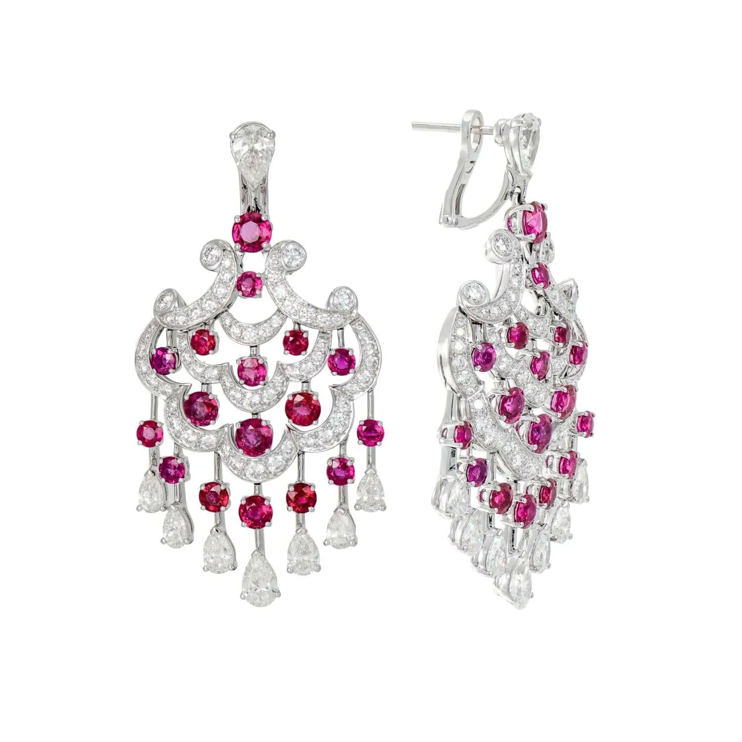 Graff Ruby and Diamond Chandelier Earrings sold by Your Watch