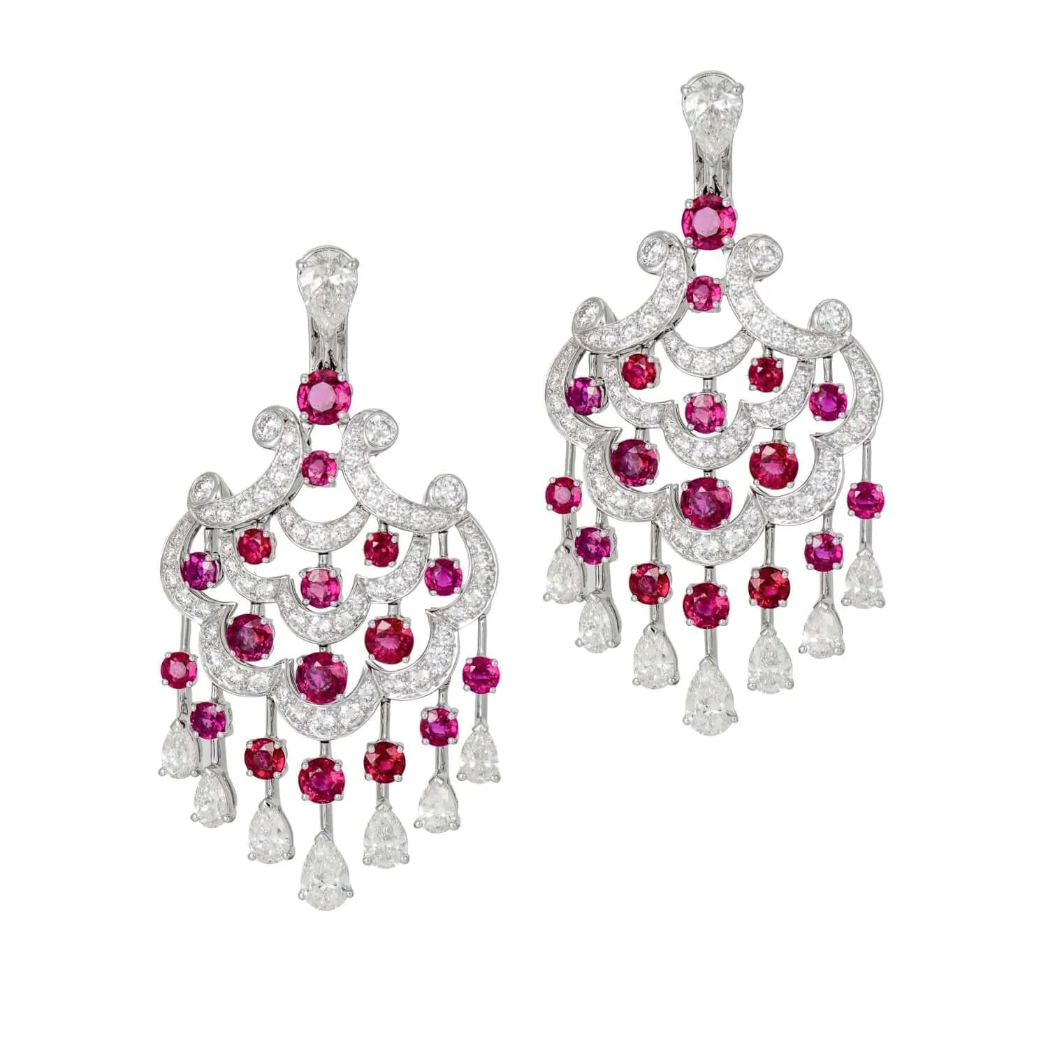 Graff Ruby and Diamond Chandelier Earrings sold by Your Watch product image thumbnail 2