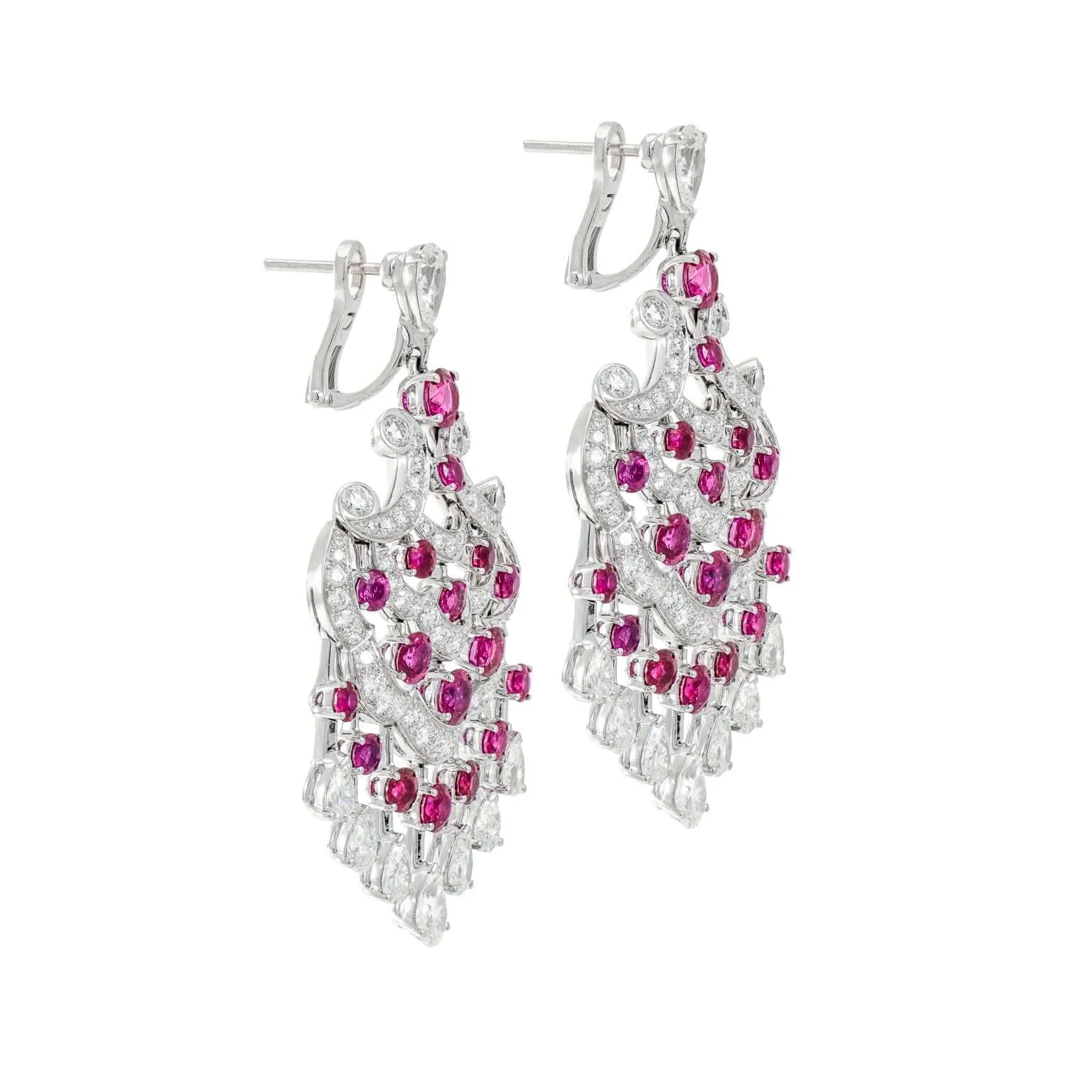 Graff Ruby and Diamond Chandelier Earrings sold by Your Watch product image thumbnail 4