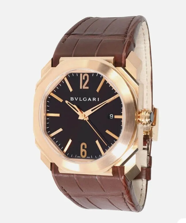 BVLGARI Octo Solotempo Automatic Brown Dial Men's Watch 102250 sold by Your Watch