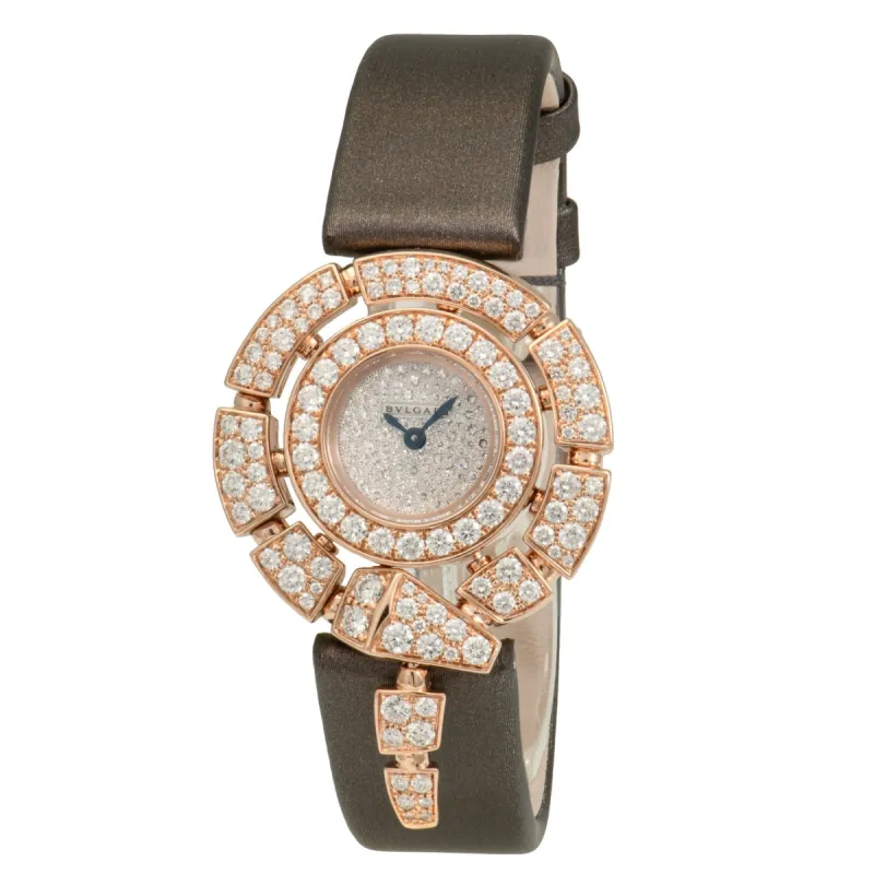 Bvlgari Serpenti Incantati 30mm Rose Gold Watch With Snow-Pavé Diamonds 102676 sold by Your Watch