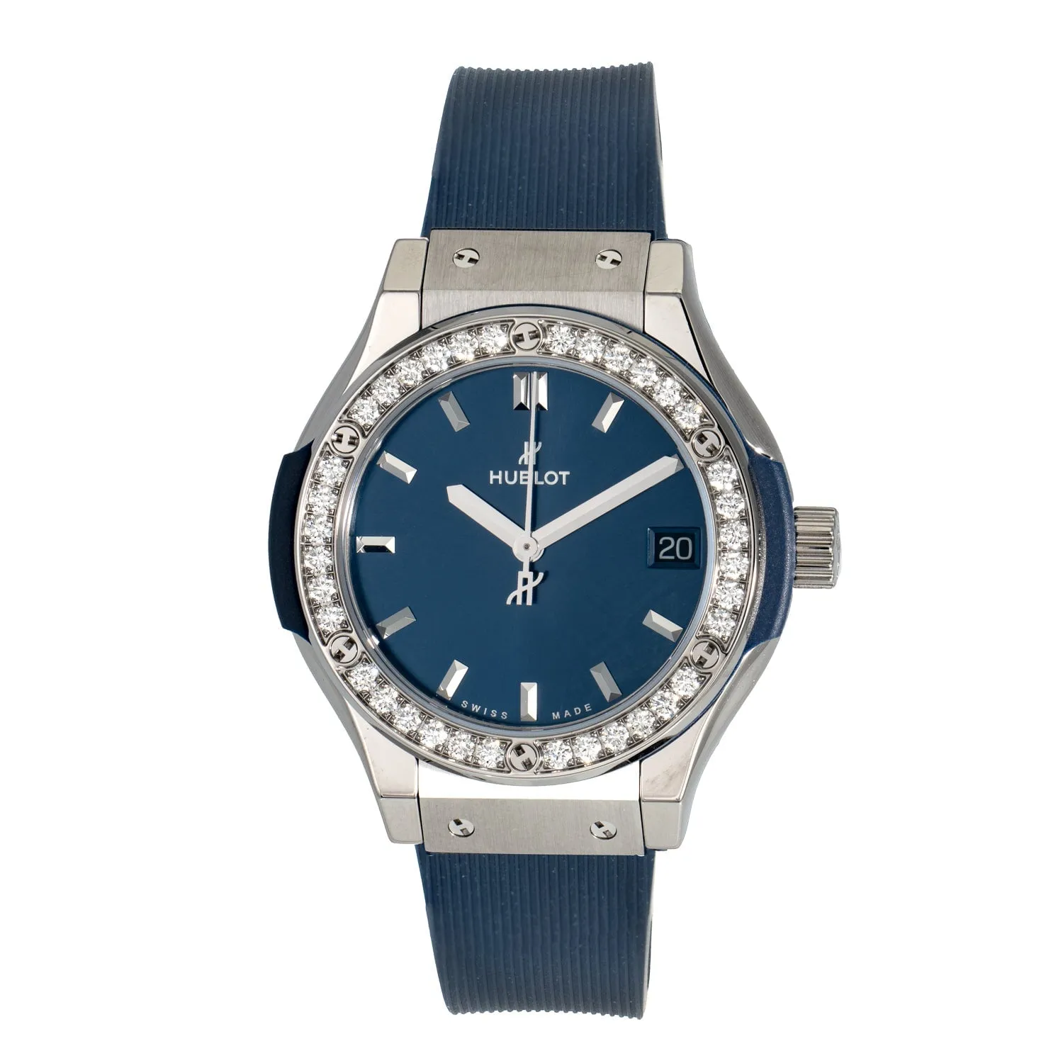 Classic Fusion Titanium Quartz Diamond Blue Dial Ladies' Watch 581.NX.7170.RX.1104 sold by Your Watch