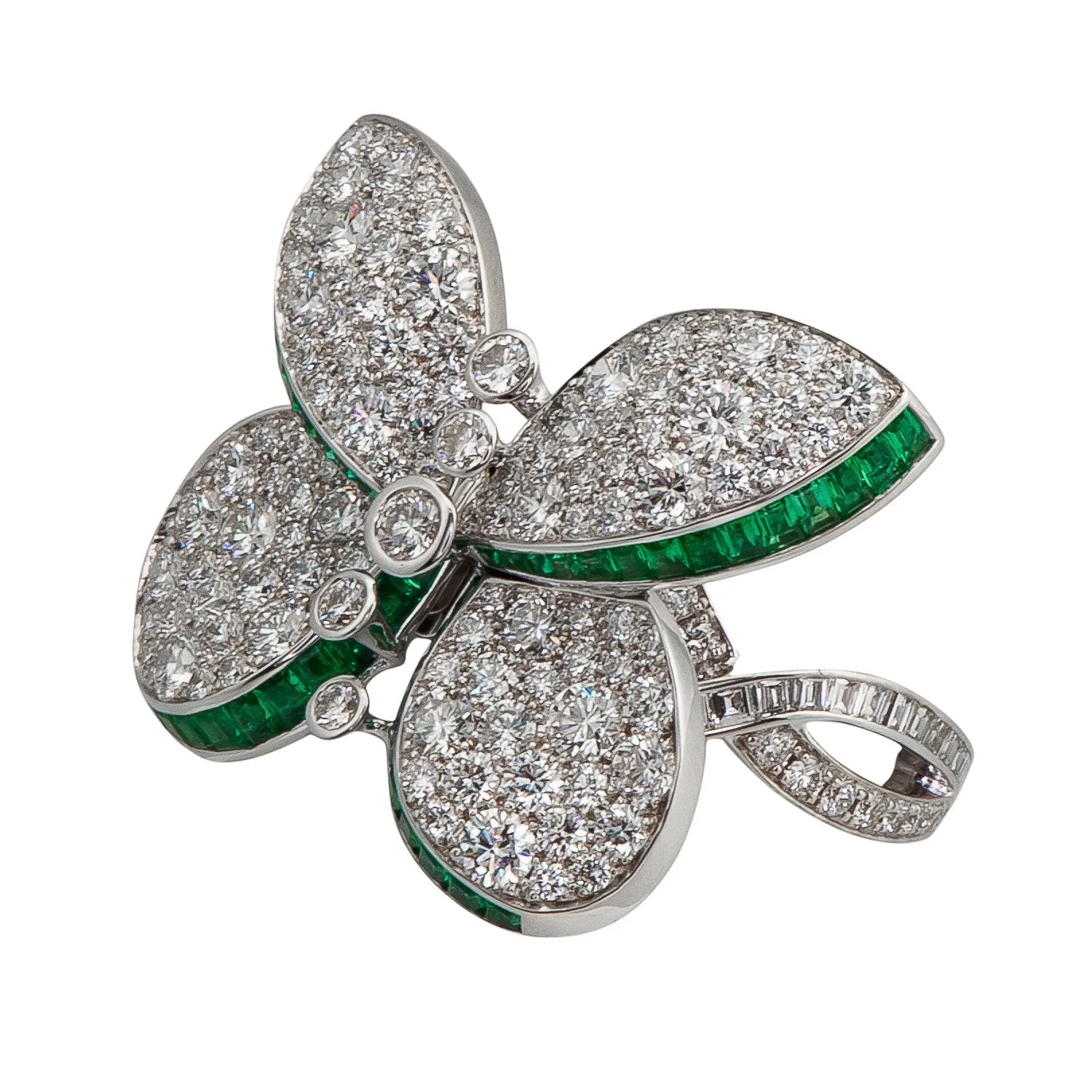 Graff Princess Butterfly Ring with Emeralds And Diamonds sold by Your Watch product image thumbnail 2