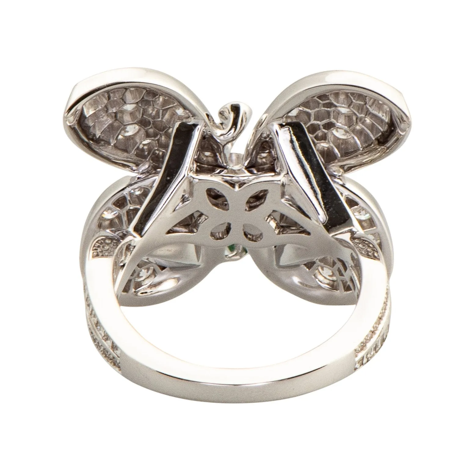 Graff Princess Butterfly Ring with Emeralds And Diamonds sold by Your Watch product image thumbnail 3