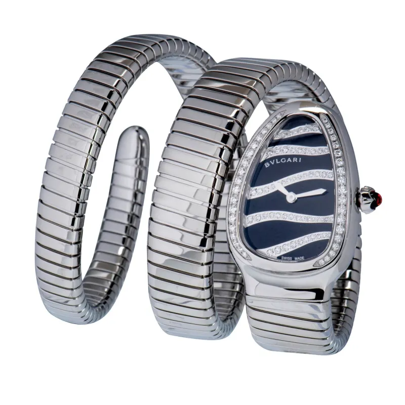 Bvlgari Serpenti Tubogas Black Lacquered Dial Ladies' Watch 102441 sold by Your Watch