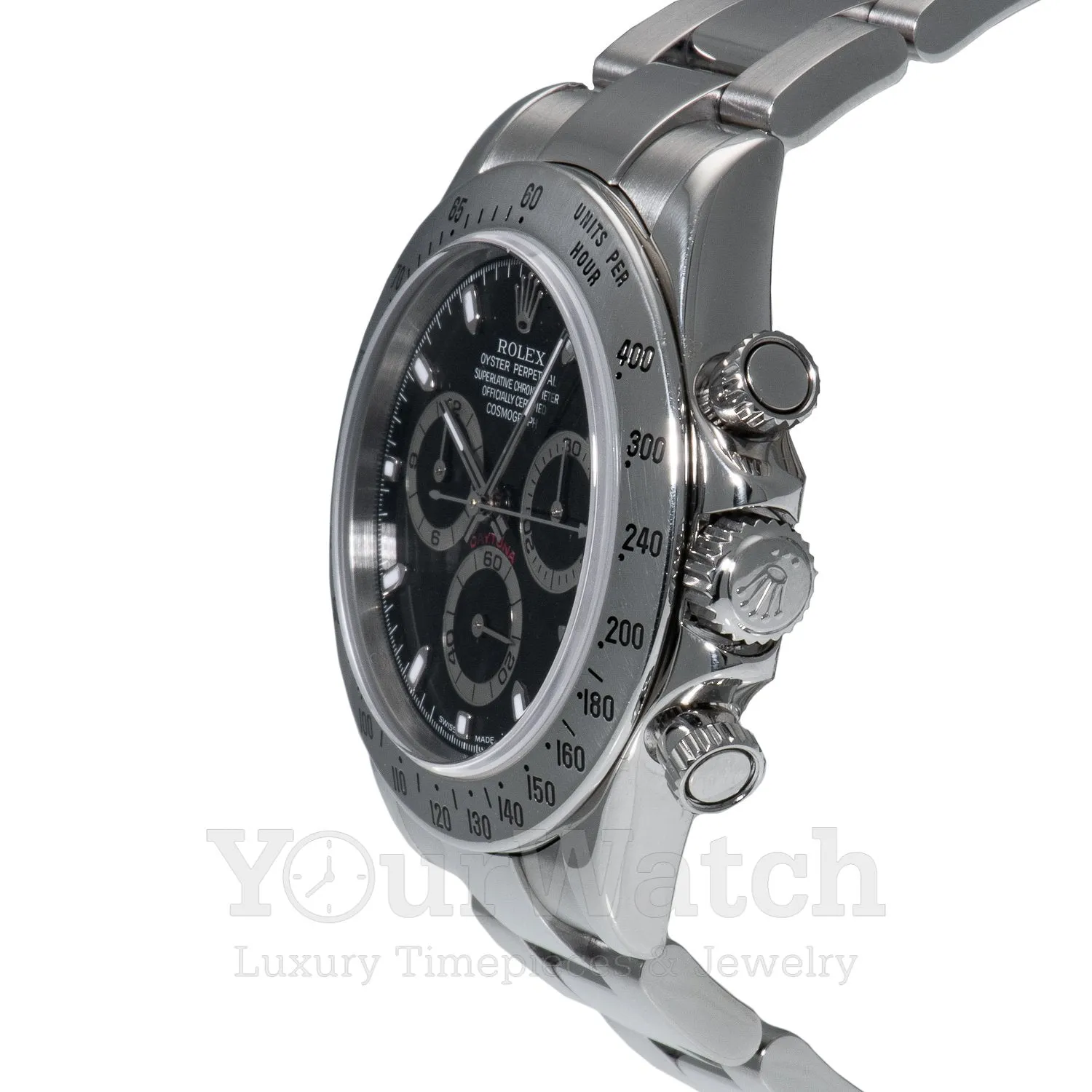 Rolex Cosmograph Daytona Stainless Steel Black Dial 40mm Men's Watch 116520- Pre Owned sold by Your Watch product image thumbnail 2