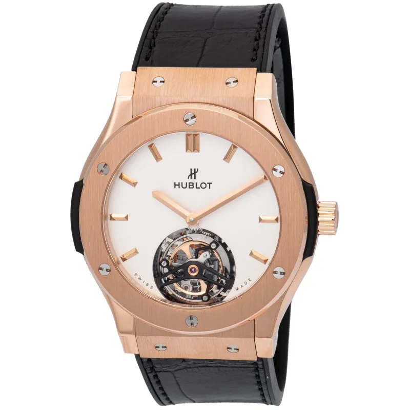 Hublot Classic Fusion Tourbillon 45mm White Dial Men's Watch 505.OX.2610.LR sold by Your Watch