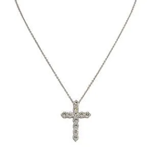 Graff Large Round Diamond Cross Pendant On a Chain sold by Your Watch