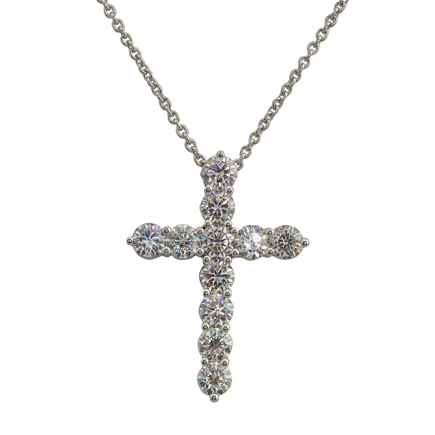 Graff Large Round Diamond Cross Pendant On a Chain sold by Your Watch product image thumbnail 2