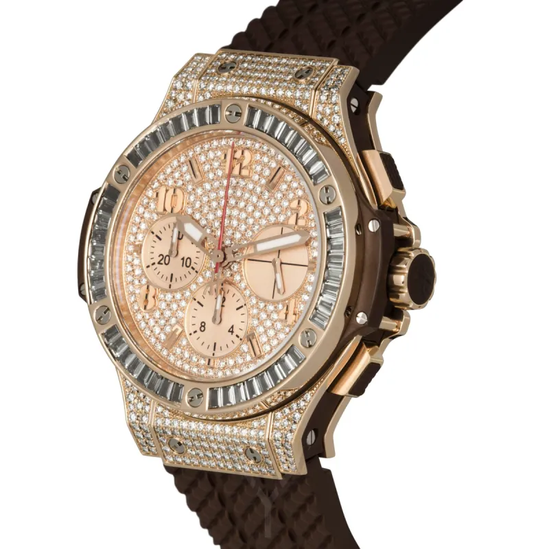 Hublot Big Bang Automatic Chronograph 18k Rose Gold Diamond 41mm Men's Watch 341.PC.9010.RC.0904 sold by Your Watch