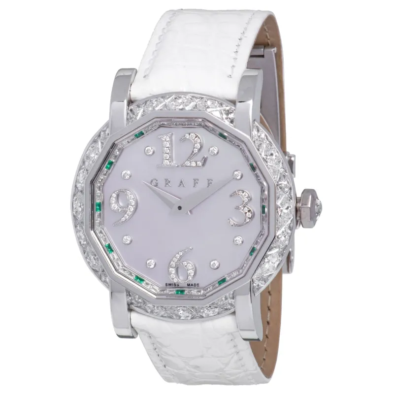 Graff Ladies' White Gold 38mm Diamond Case Watch GS38WGDMPPL sold by Your Watch