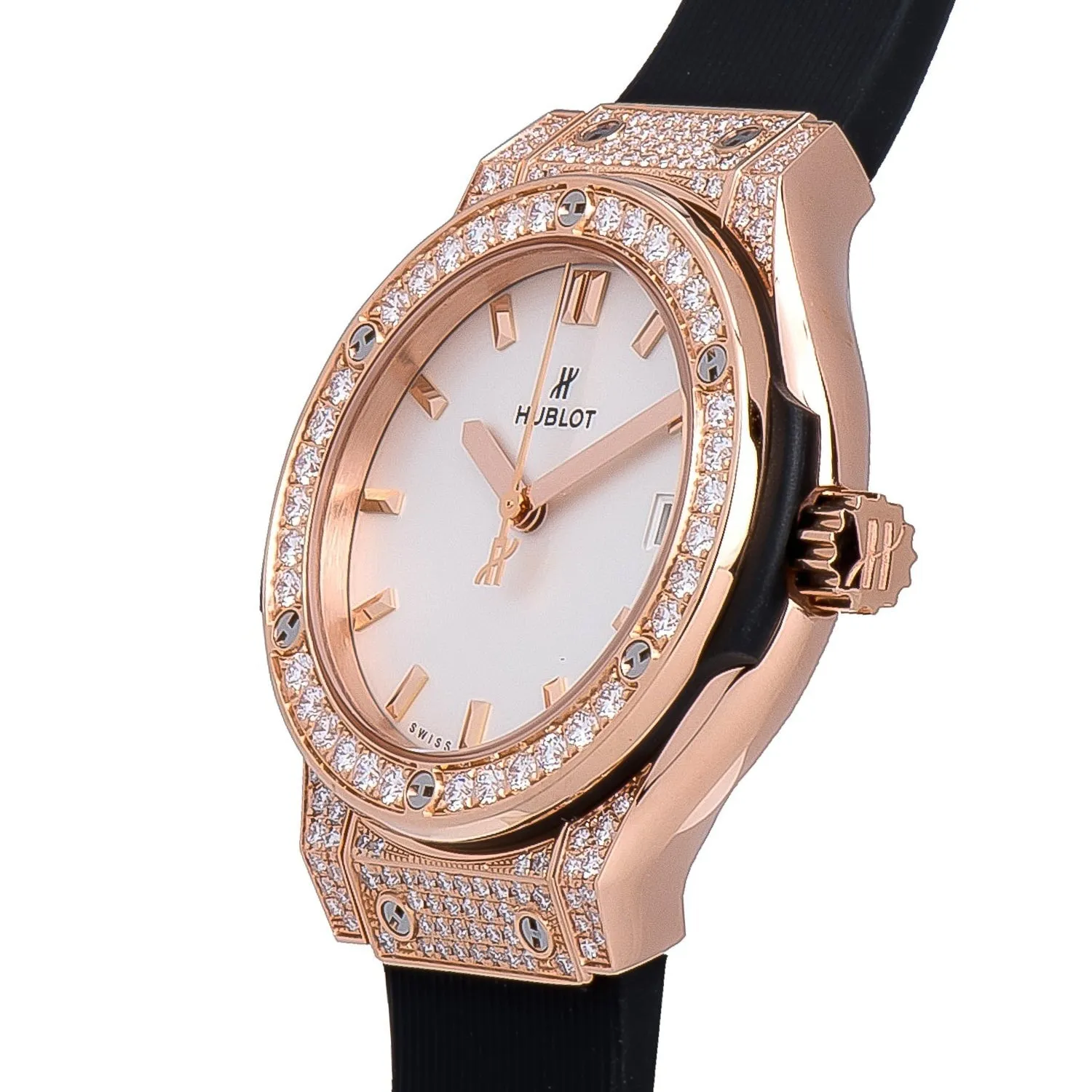 Hublot Classic Fusion 33mm Ladies' Watch with Diamonds 581.OX.2611.RX.1704 sold by Your Watch product image thumbnail 2