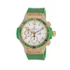 Hublot Tutti Frutti Rose Gold White Arabic Dial Tsavorite Bezel & Green Leather 41mm 341.PG.2010.LR.1922 sold by Your Watch