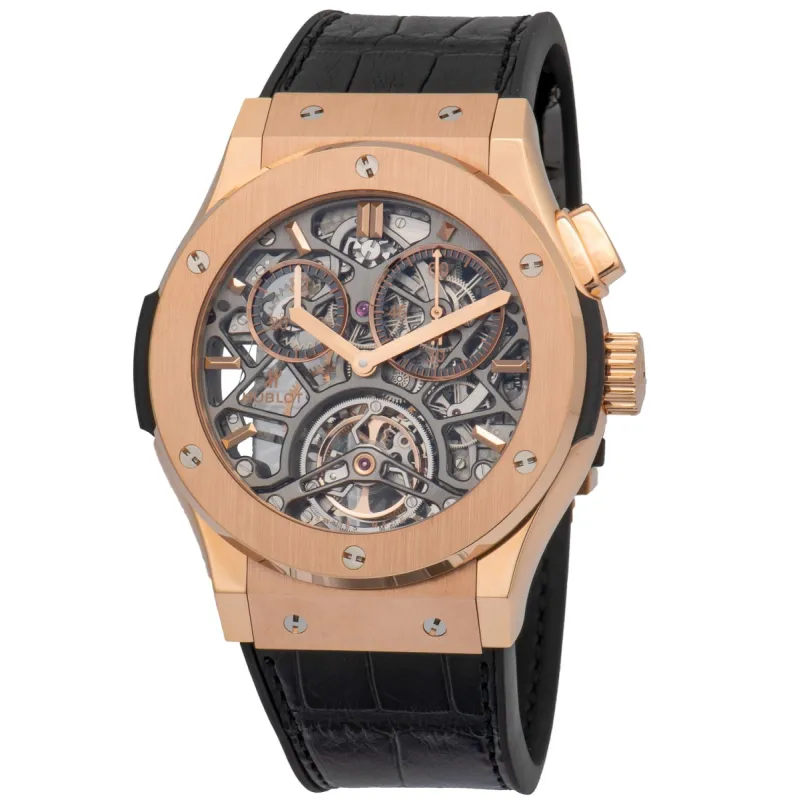 Hublot Classic Fusion Skeleton King Gold 18 Carat Gold Men's Watch 506.OX.0180.LR sold by Your Watch