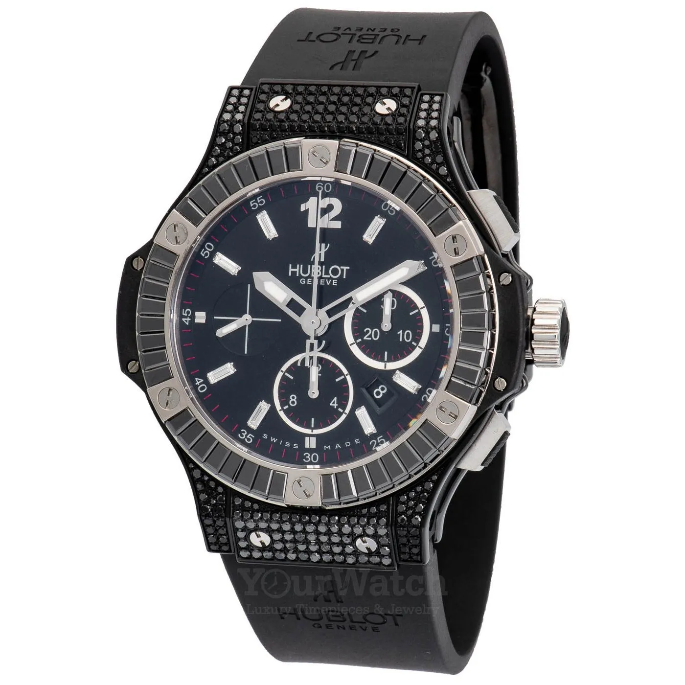 Hublot Big Bang Chronograph Automatic Diamond Black Dial Men's Watch 301.CD.1234.RX.8800 sold by Your Watch