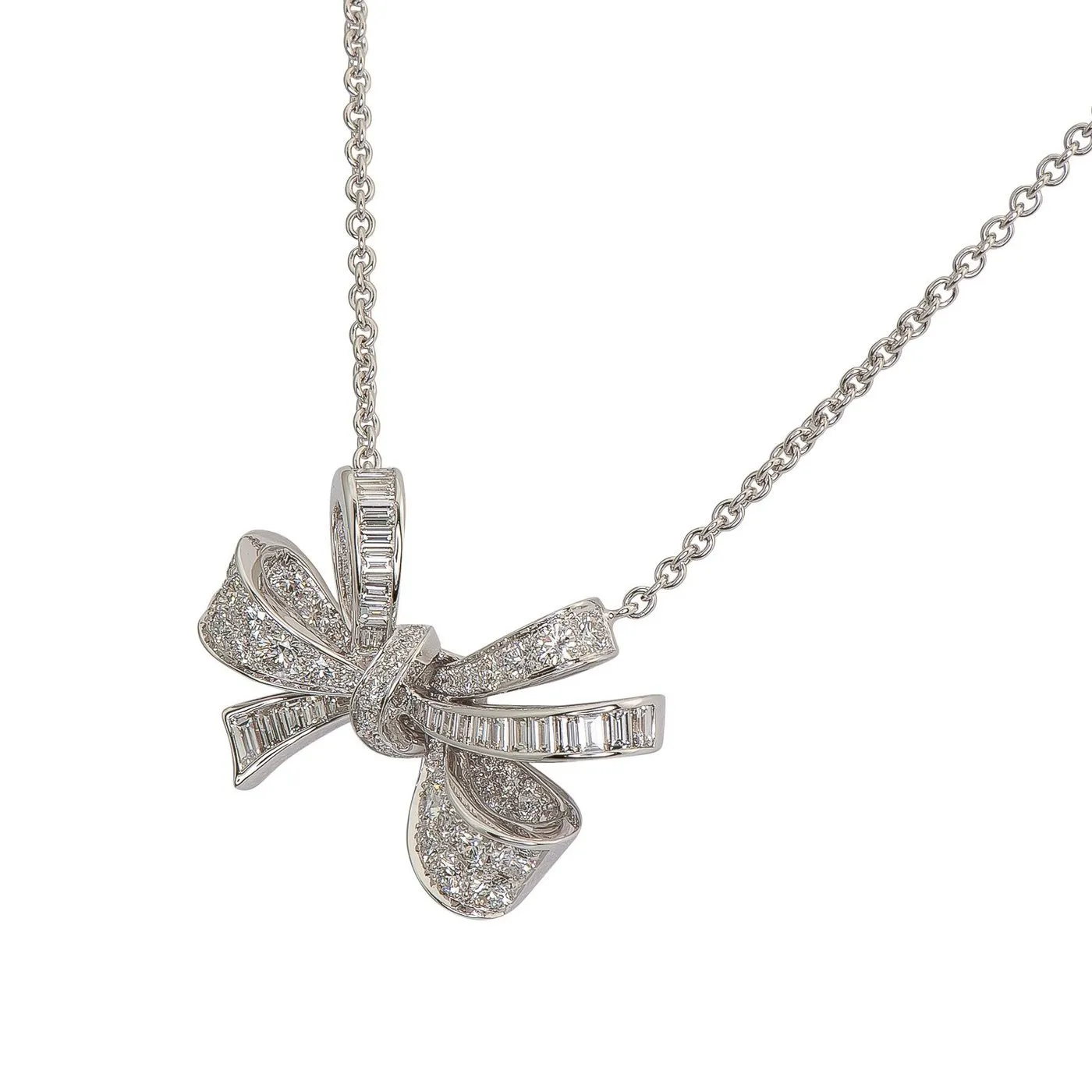 Graff Diamond Bow Pendant on Chain sold by Your Watch