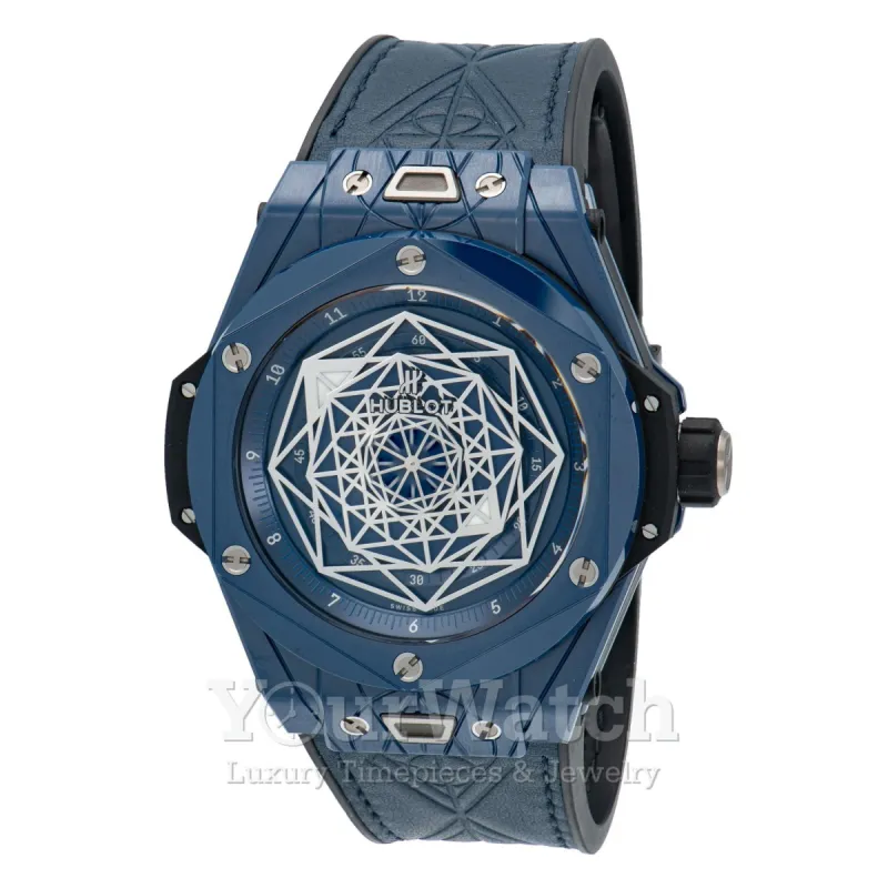 Hublot Big Bang Sang Bleu Blue Dial Men's Watch 415.EX.7179.VR.MXM19 sold by Your Watch