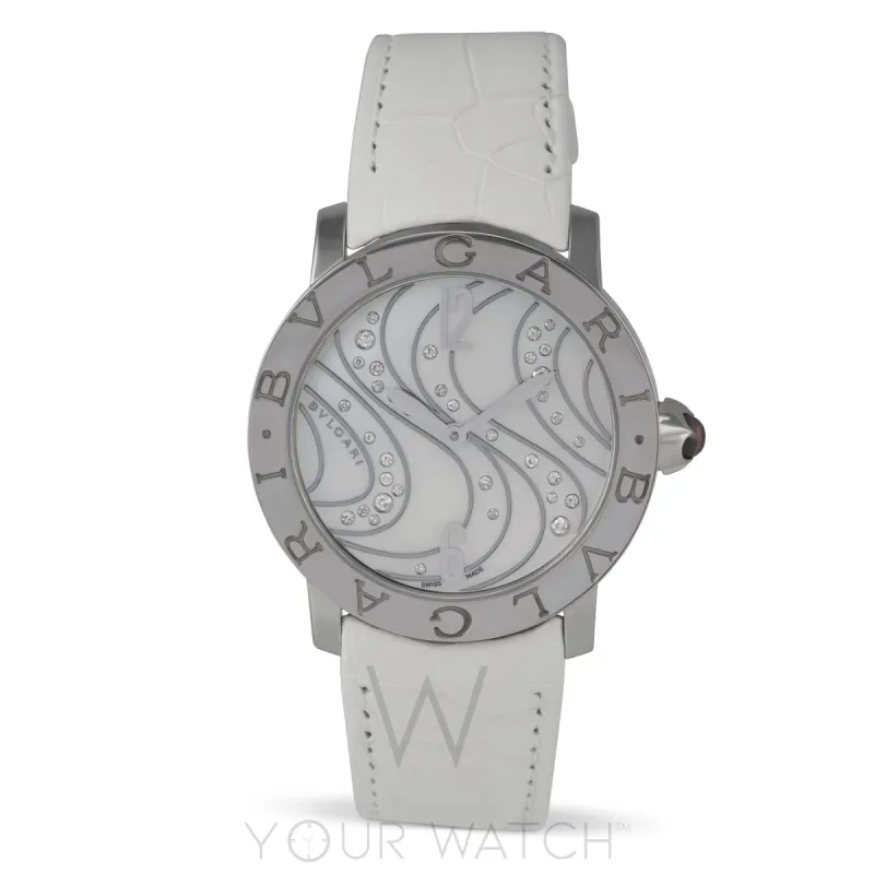 Bvlgari White Mother of Pearl with Diamonds Dial Automatic Ladies' Watch 102030 sold by Your Watch