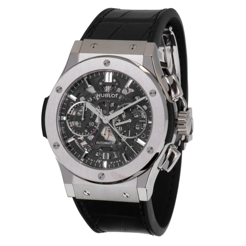 Hublot Classic Fusion Automatic Chronograph Skeleton Dial Men's Watch 525.NX.0170.LR sold by Your Watch