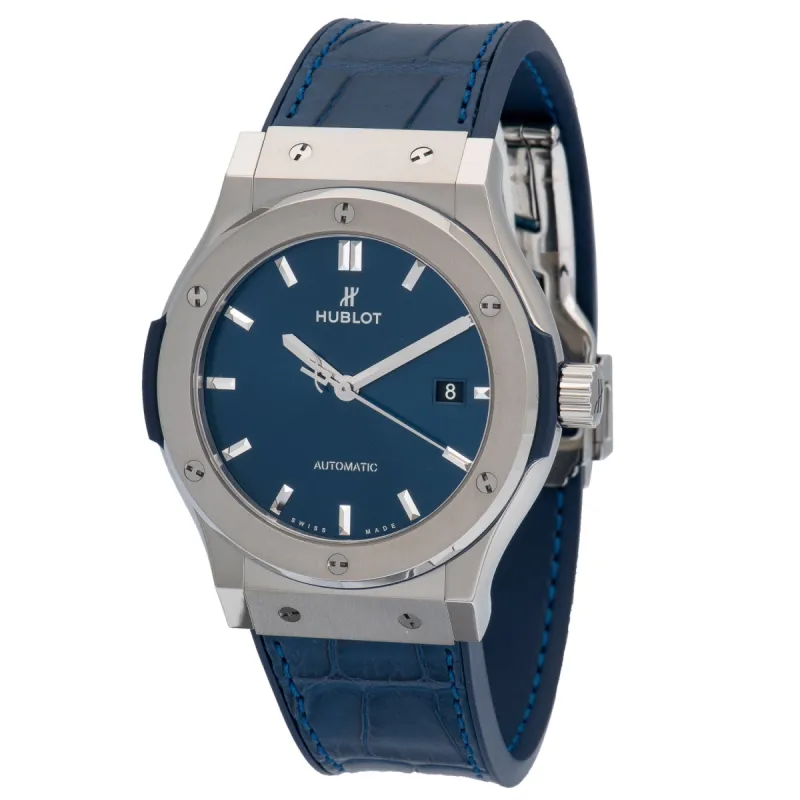 Hublot Classic Fusion Automatic Blue Dial 42mm Men's Watch 542.NX.7170.LR sold by Your Watch