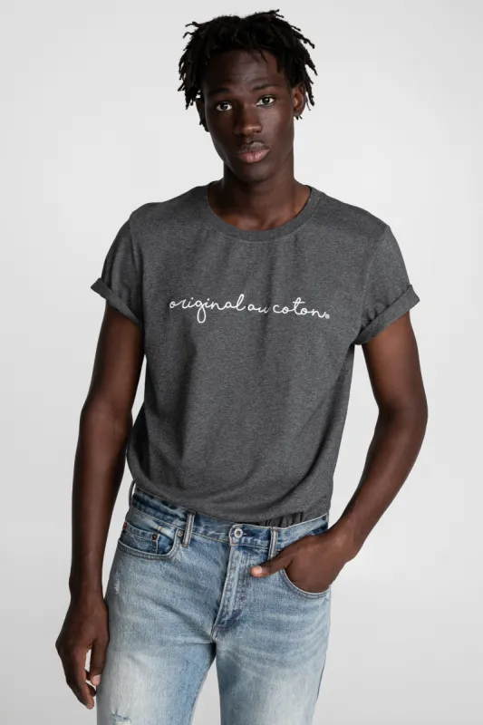 T-shirt unisexe broderie Calligraphie* sold by Au Coton