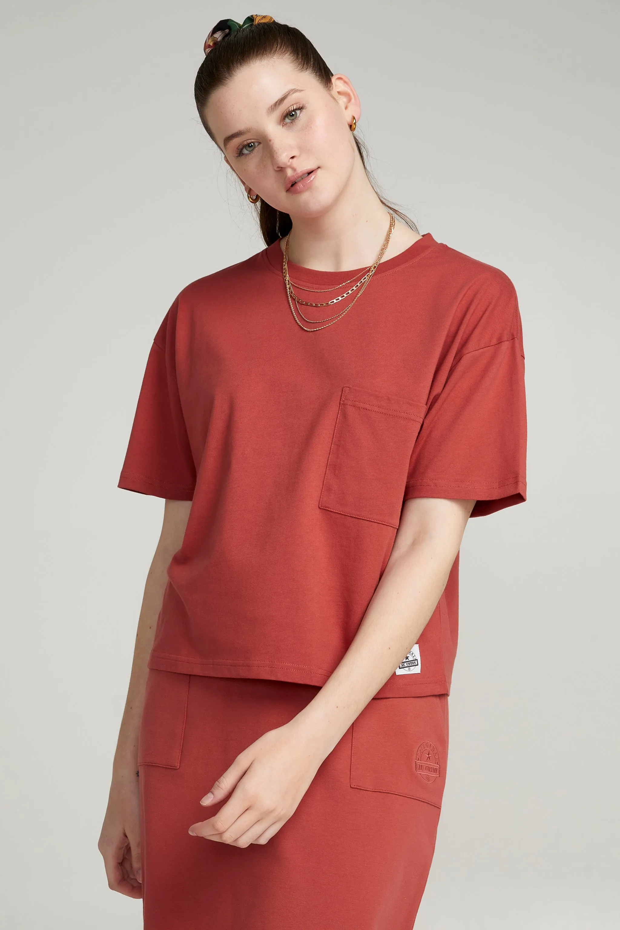 T-shirt à poche en coton sold by Au Coton product image thumbnail 4