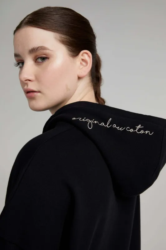 Hoodie long col croisé sold by Au Coton