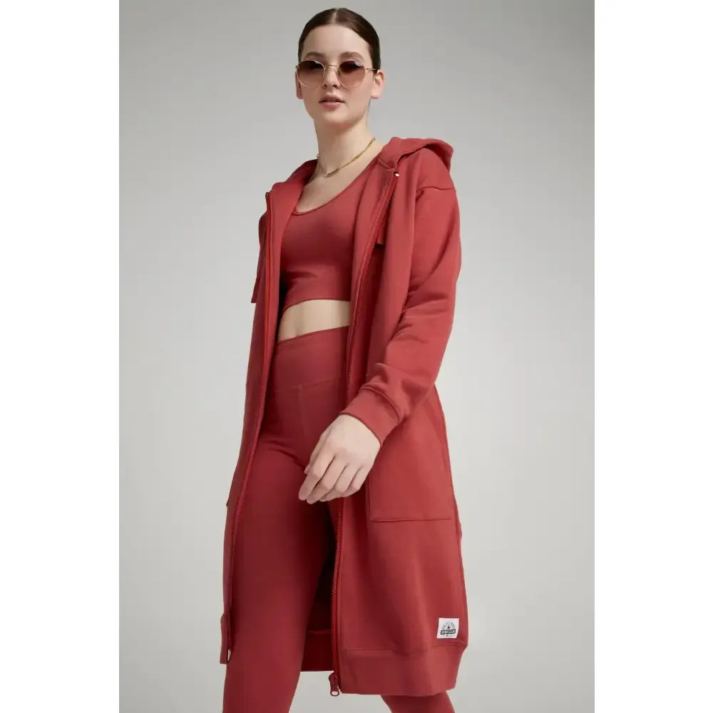 Veste longue hoodie zippée en coton ouaté sold by Au Coton product image thumbnail 3