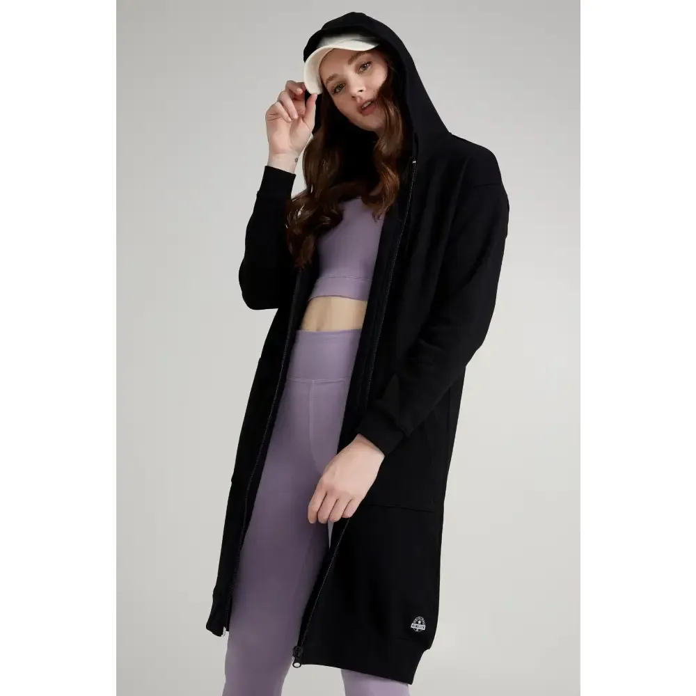 Veste longue hoodie zippée en coton ouaté sold by Au Coton product image thumbnail 2