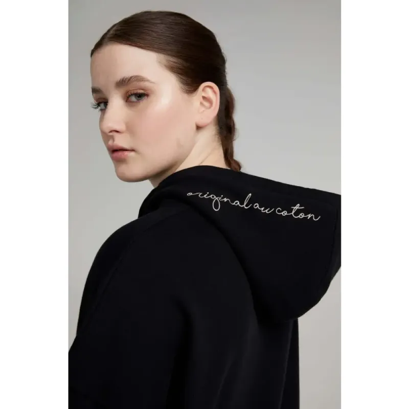 Hoodie long col croisé sold by Au Coton