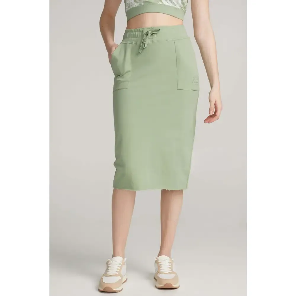 Jupe midi envers ratiné sold by Au Coton