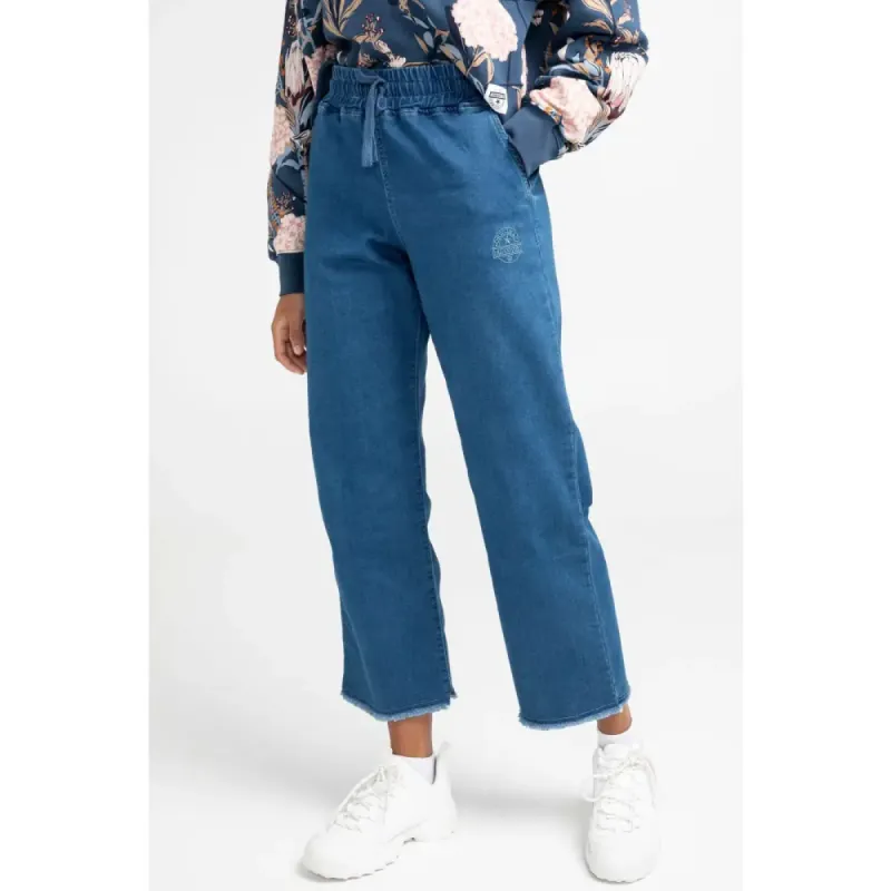 Pantalon ample denim envers ratiné sold by Au Coton