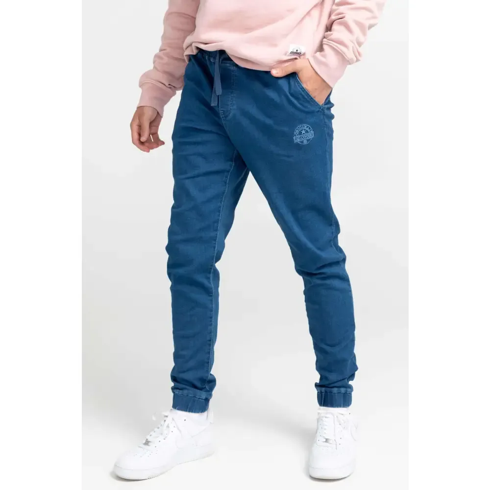 Jogger unisexe denim envers ratiné sold by Au Coton product image thumbnail 2