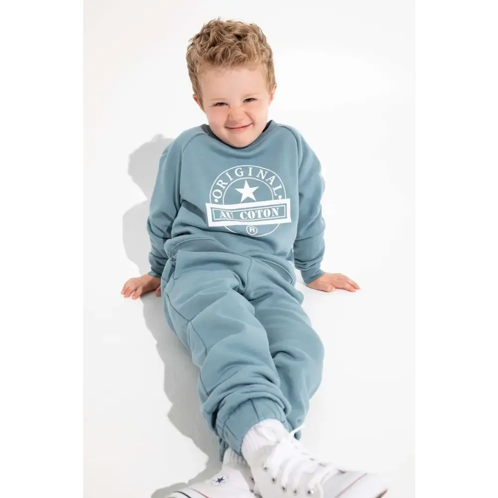 Pantalon unisexe en coton ouaté pour enfant sold by Au Coton product image thumbnail 5