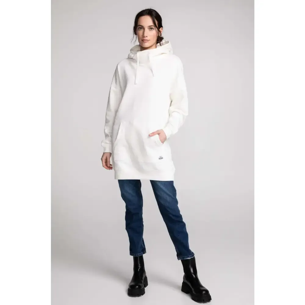 Hoodie long col croisé uni sold by Au Coton product image thumbnail 4