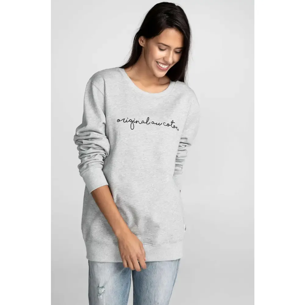 Chandail unisexe broderie Calligraphie sold by Au Coton product image thumbnail 2