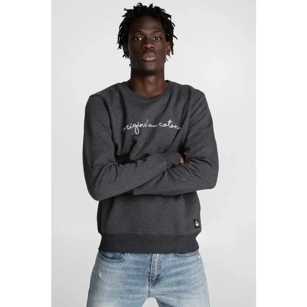 Chandail unisexe broderie Calligraphie sold by Au Coton product image thumbnail 4