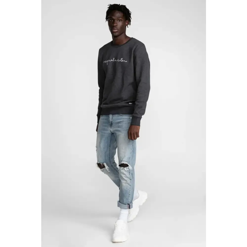 Chandail unisexe broderie Calligraphie sold by Au Coton product image thumbnail 5