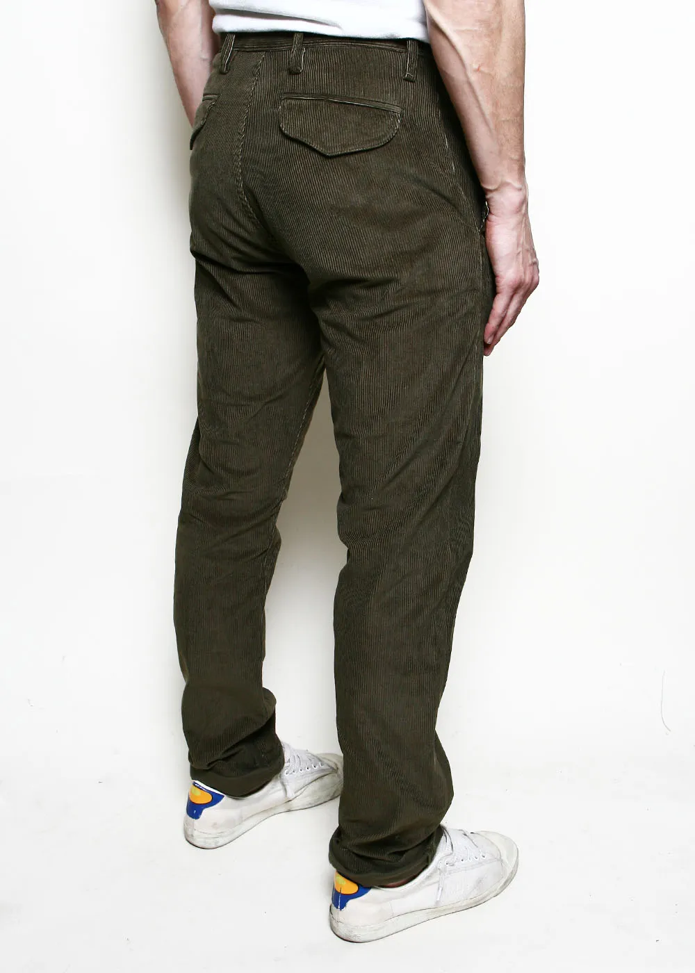 Officer Trousers High // Olive Corduroy sold by Rogue Territory product image thumbnail 3