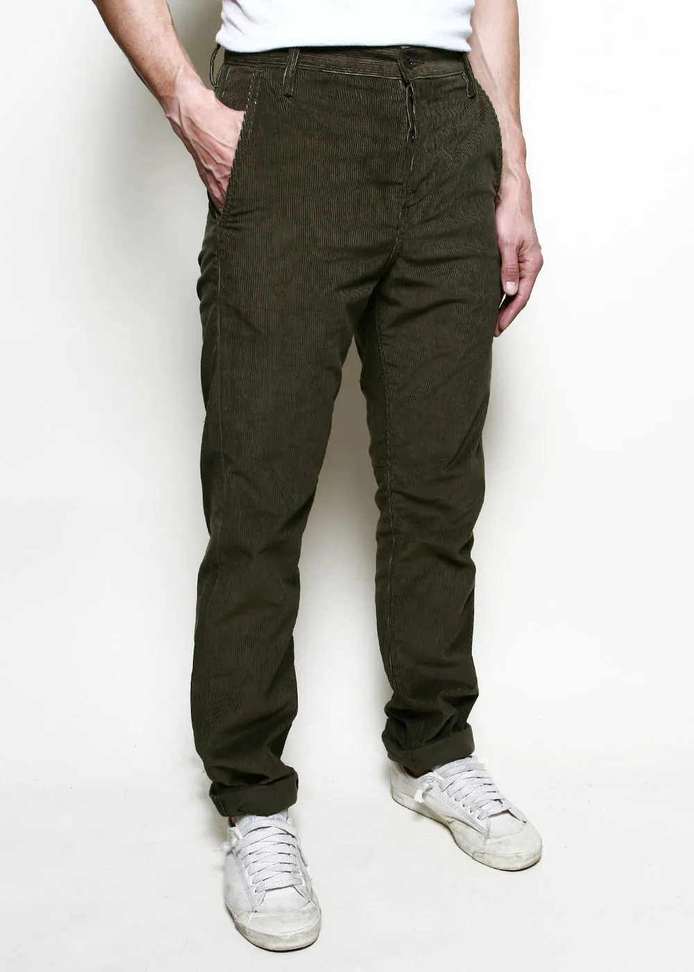 Officer Trousers High // Olive Corduroy sold by Rogue Territory product image thumbnail 2
