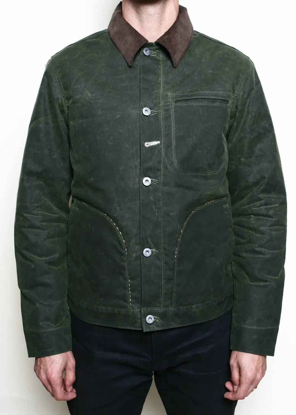 Supply Jacket // Lined Olive Ridgeline Wool Dot sold by Rogue Territory product image thumbnail 2