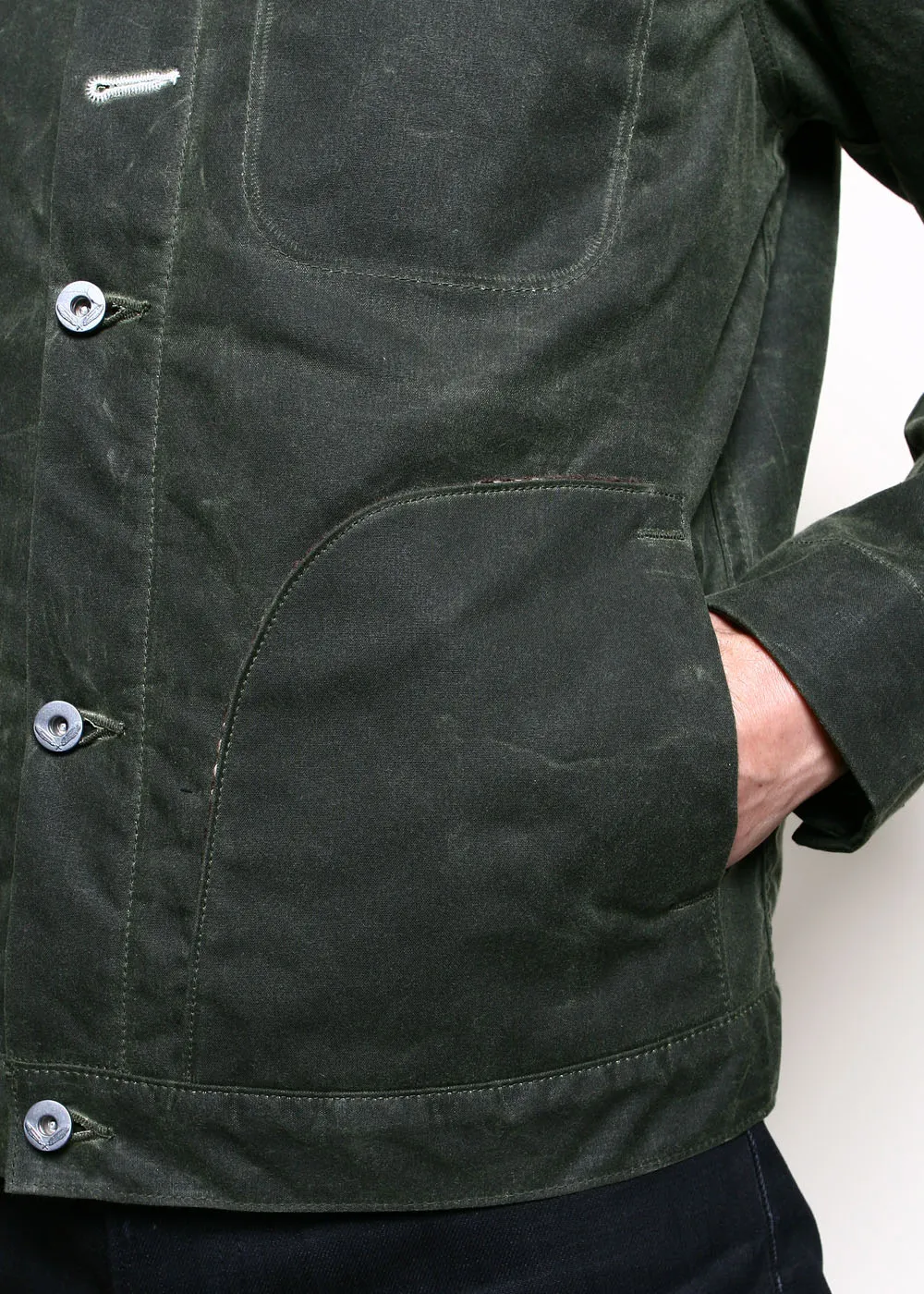 Supply Jacket // Lined Olive Ridgeline Wool Dot sold by Rogue Territory product image thumbnail 5